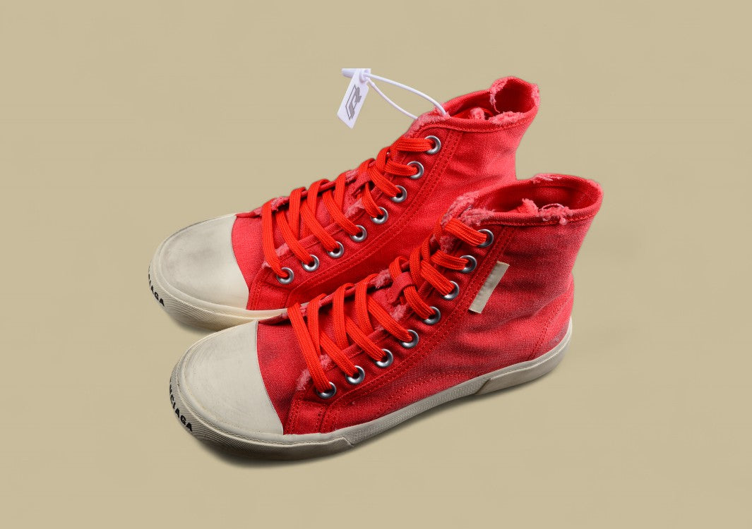 Balenciaga Vulc Destr Paris High-Top Sneaker