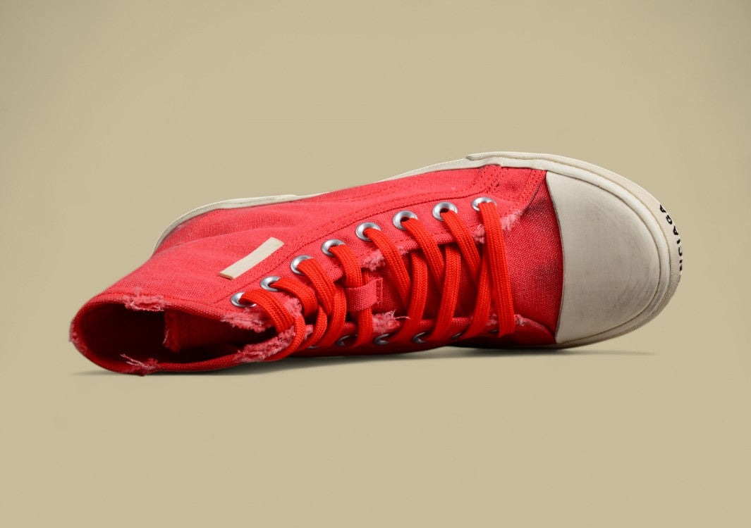 Balenciaga Vulc Destr Paris High-Top Sneaker