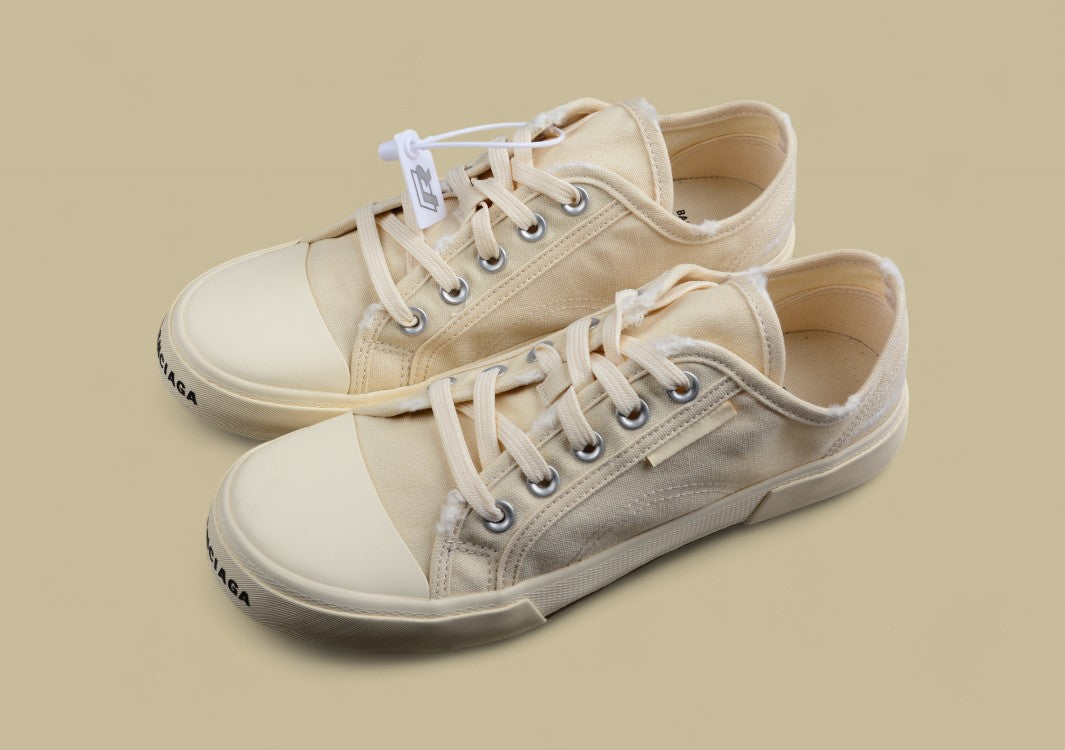 Balenciaga Vulc Destr Parisian Family Retro Old Low-top Canvas Shoes