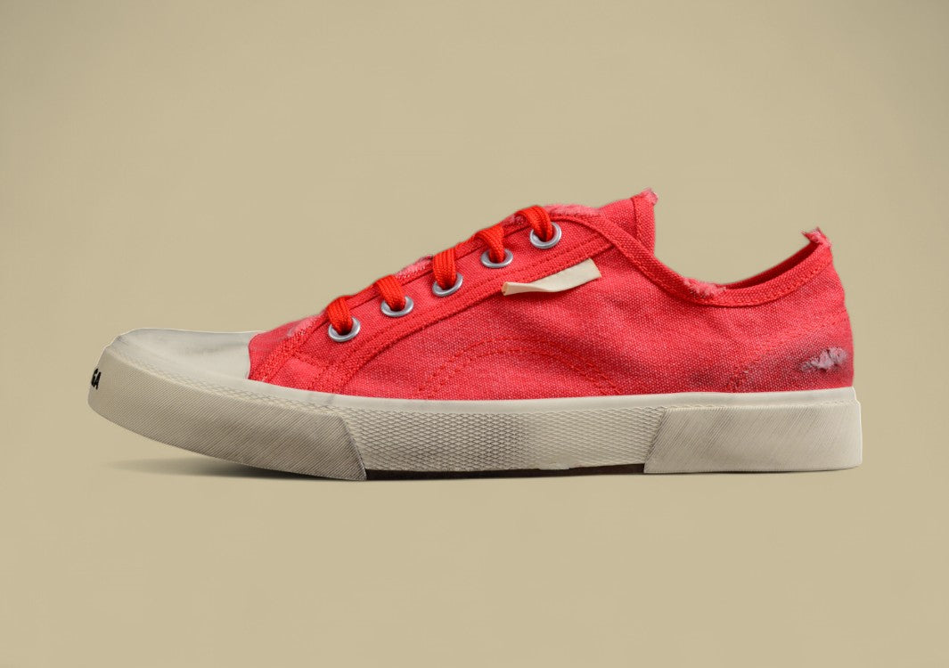 Balenciaga Vulc Destr Parisian Family Retro Old Low-top Shoes