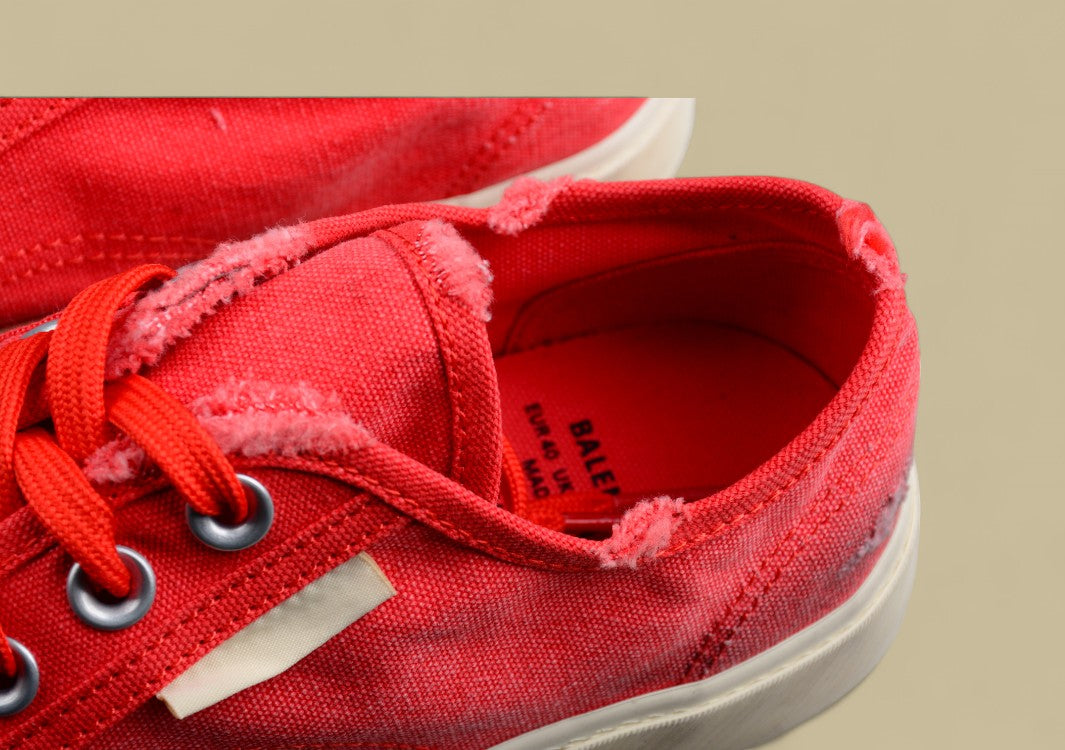 Balenciaga Vulc Destr Parisian Family Retro Old Low-top Shoes