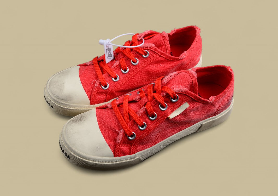 Balenciaga Vulc Destr Parisian Family Retro Old Low-top Shoes