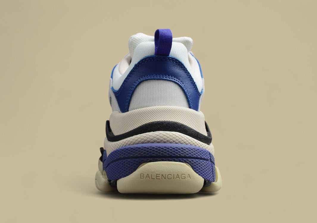 Balenciaga White Blue And Purple Men's And Women's Shoes
