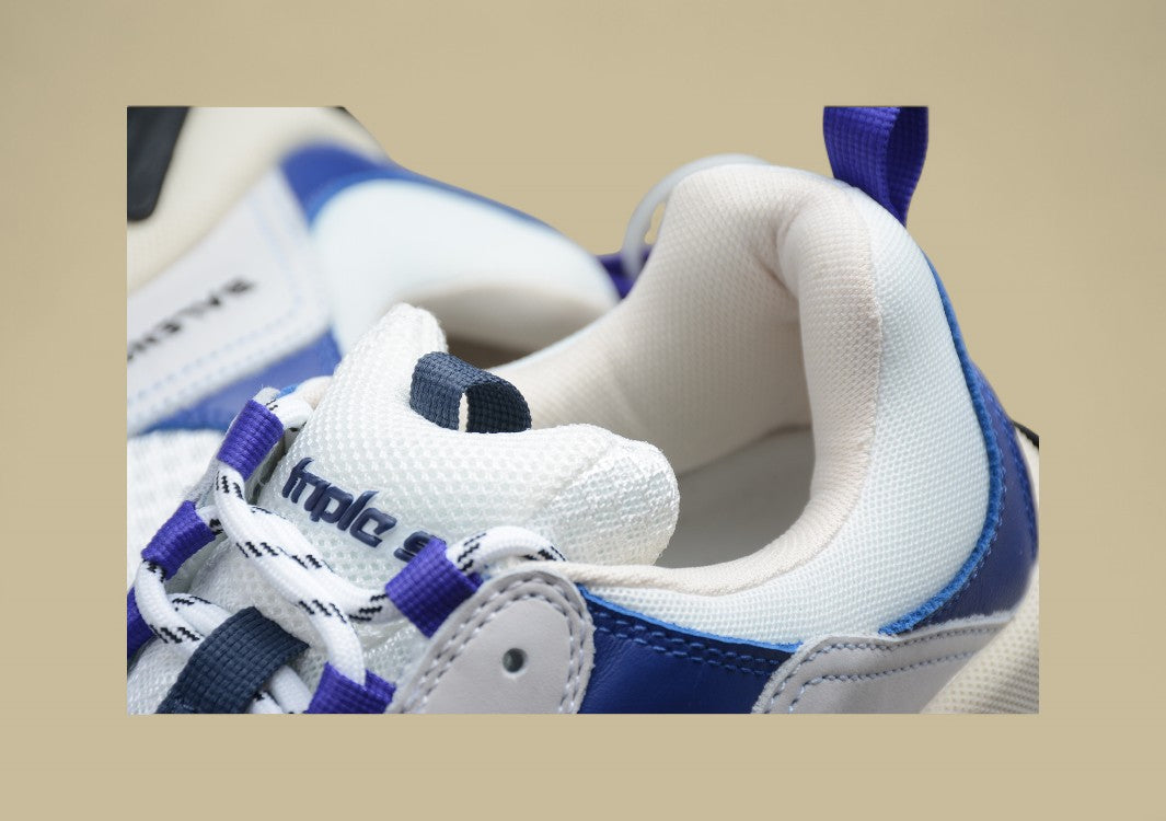 Balenciaga White Blue And Purple Men's And Women's Shoes