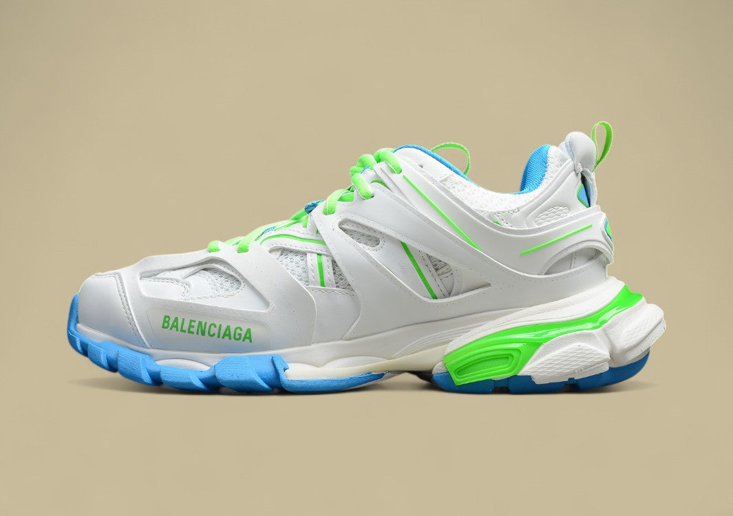 Balenciaga White Blue Green Sneaker