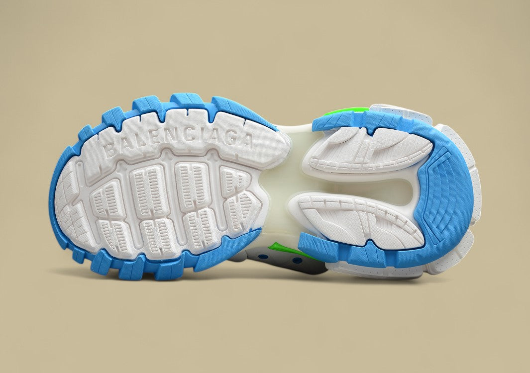 Balenciaga White Blue Green Sneaker