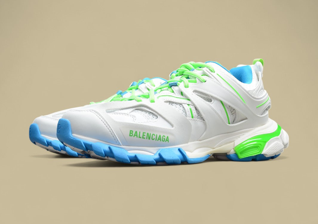Balenciaga White Blue Green Sneaker
