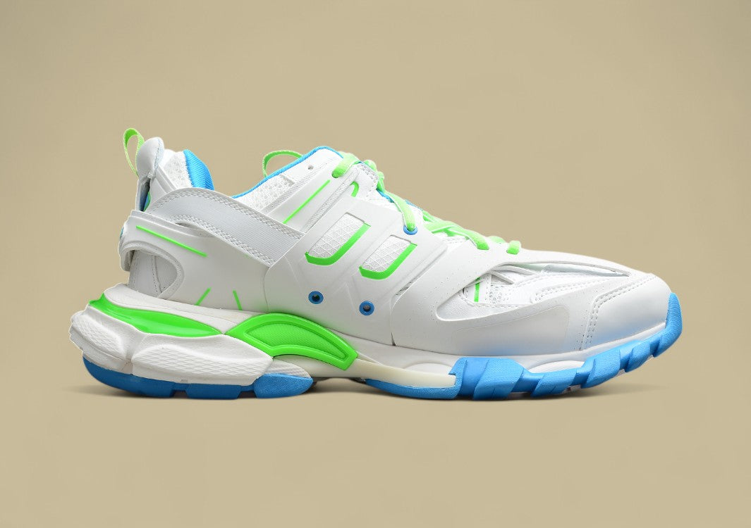 Balenciaga White Blue Green Sneaker