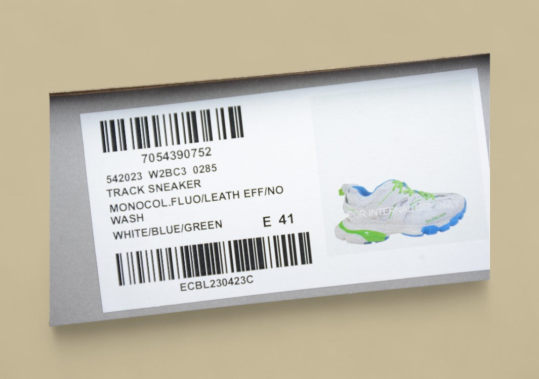 Balenciaga White Blue Green Sneaker