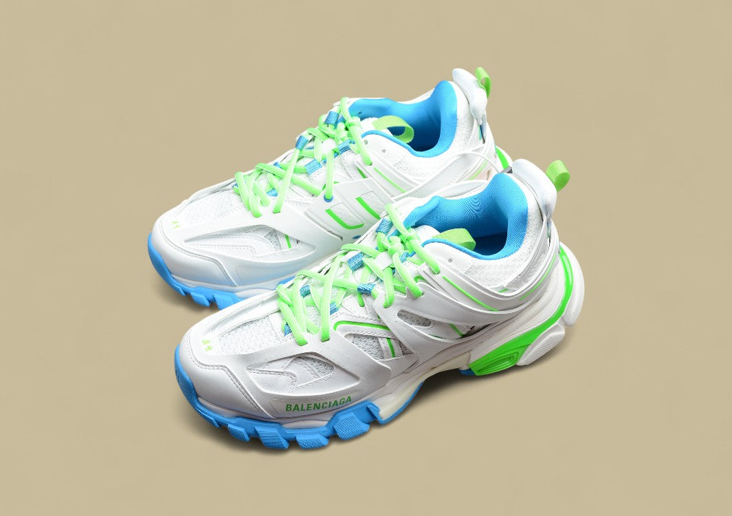 Balenciaga White Blue Green Sneaker