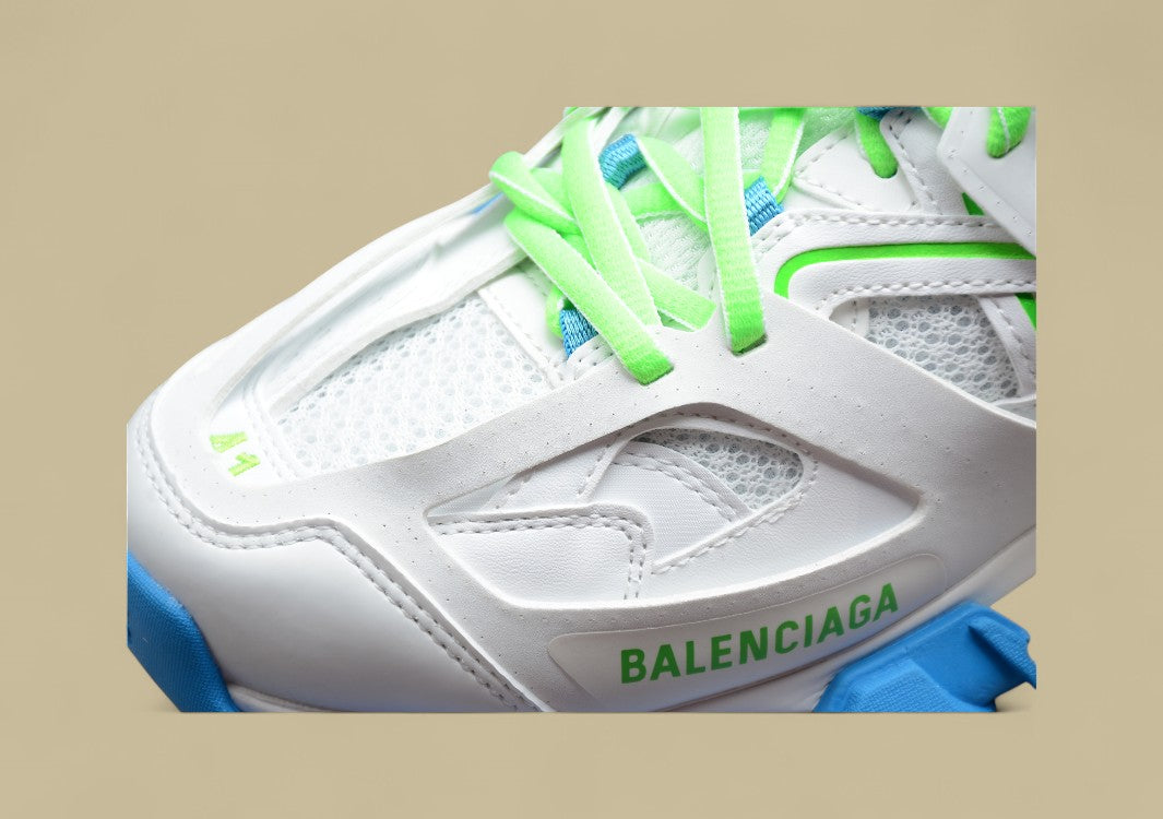Balenciaga White Blue Green Sneaker