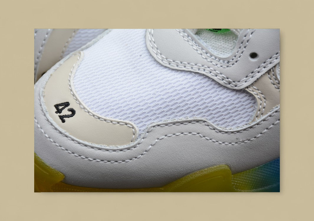 Balenciaga White Gray Color Base