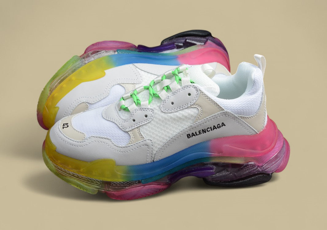 Balenciaga White Gray Color Base