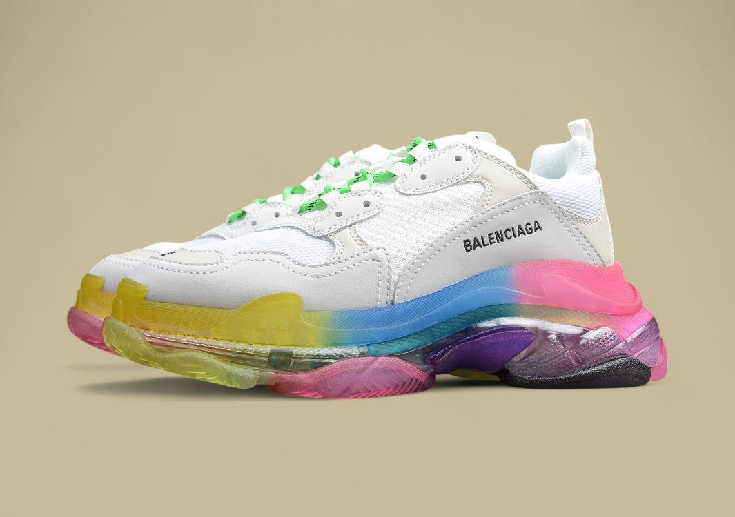 Balenciaga White Gray Color Base