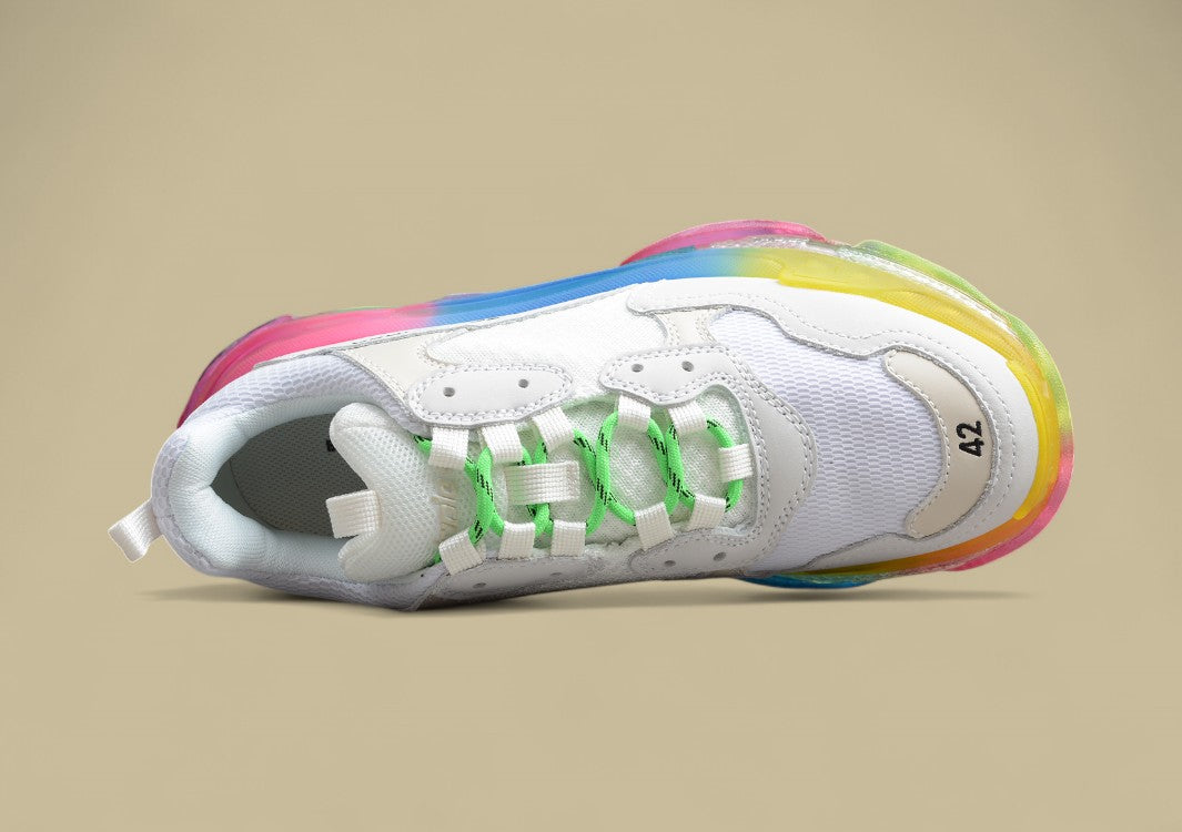 Balenciaga White Gray Color Base