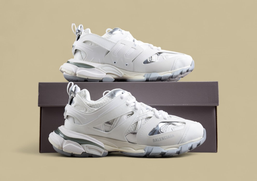 Balenciaga White Layered Sneaker