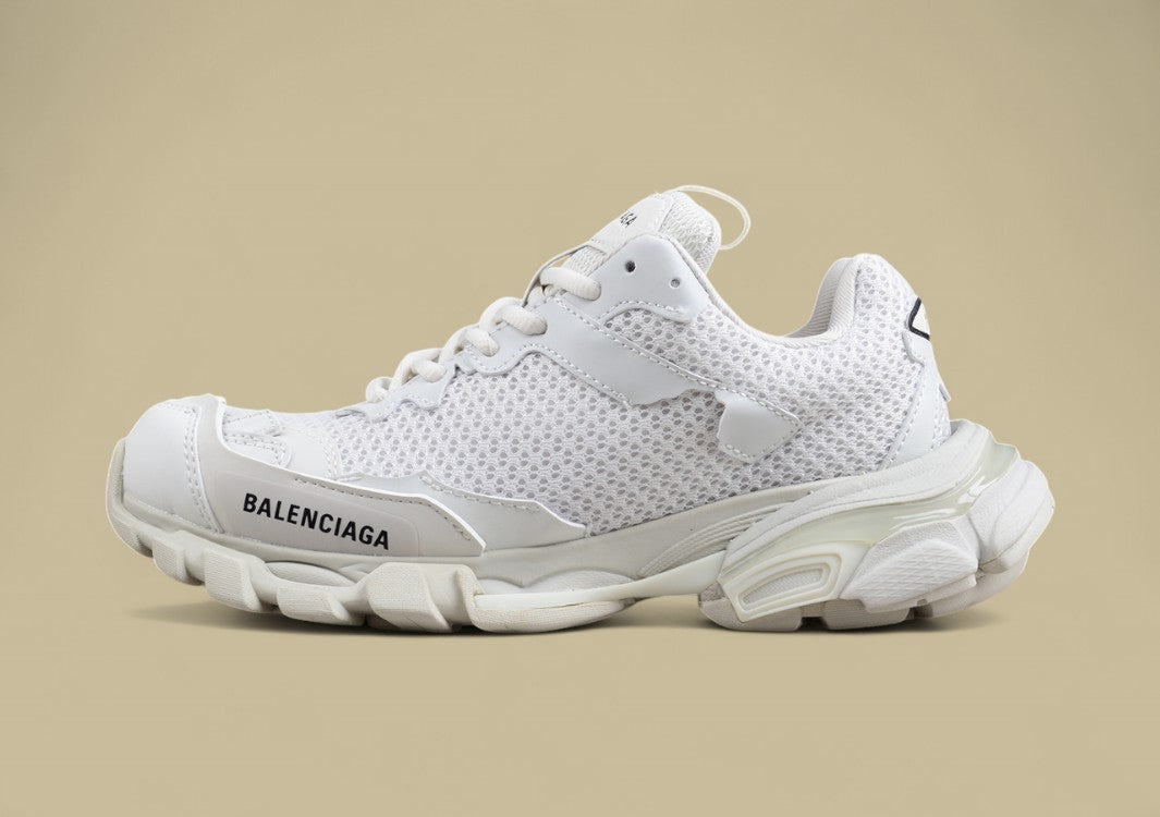Balenciaga White Mesh Runner Sneaker