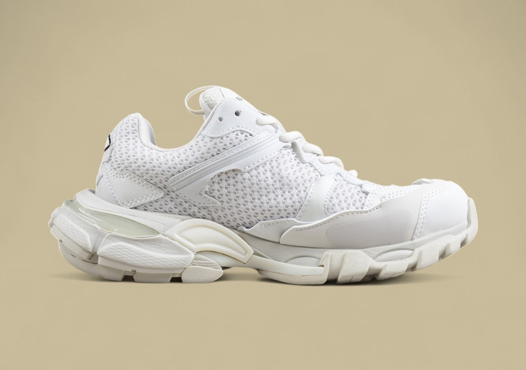 Balenciaga White Mesh Runner Sneaker