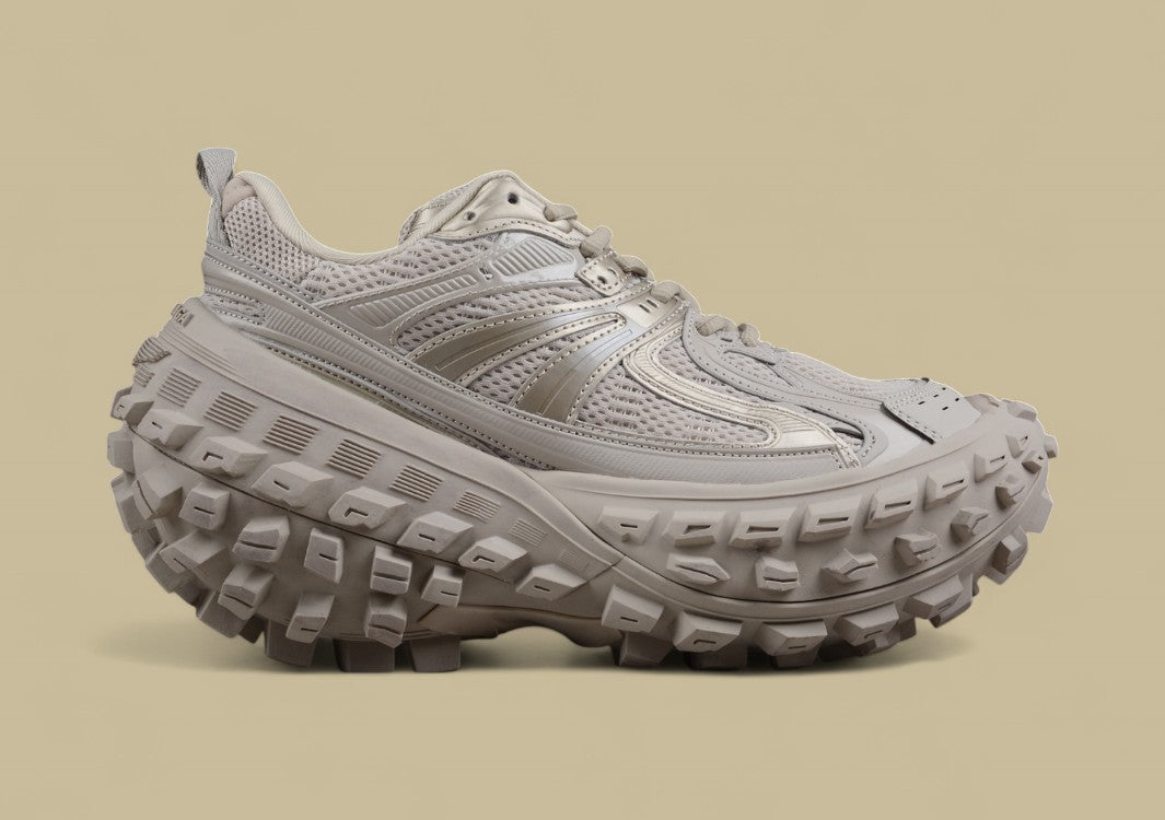 Balenciaga White Neon Mesh Runner Sneaker