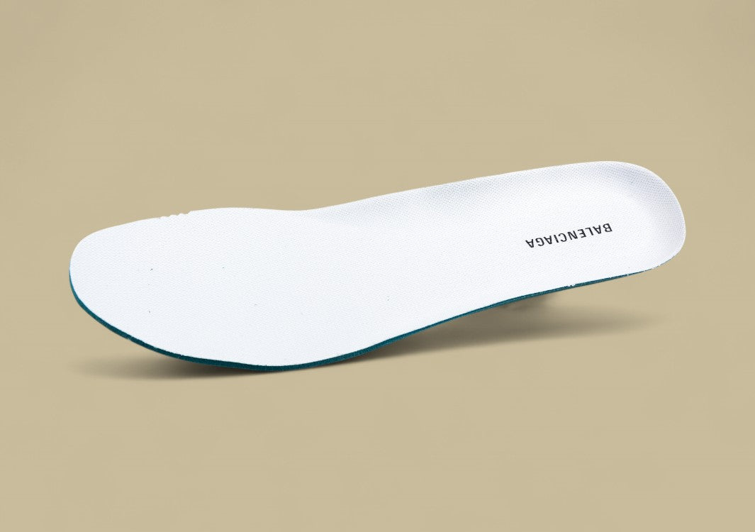 Balenciaga White Runner Sneaker with Graffiti Logo