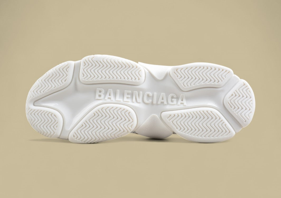 Balenciaga White Triple S Sneaker with Logo Print