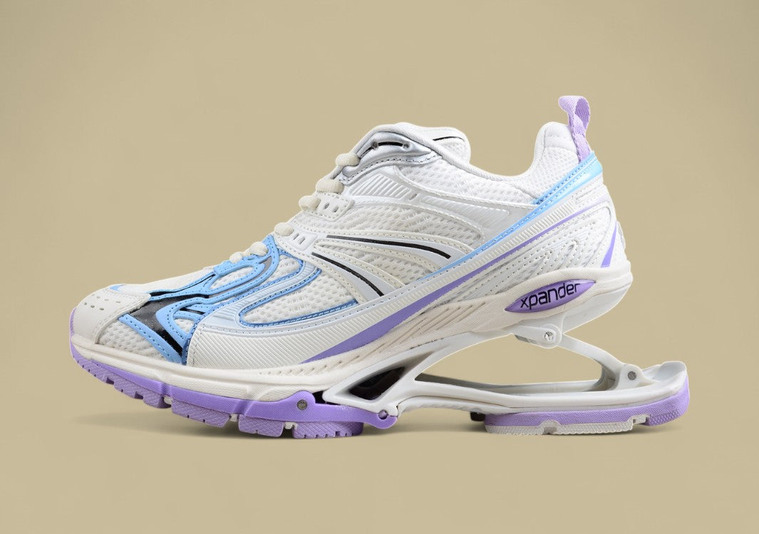 Balenciaga White and Purple Xpander Sneaker