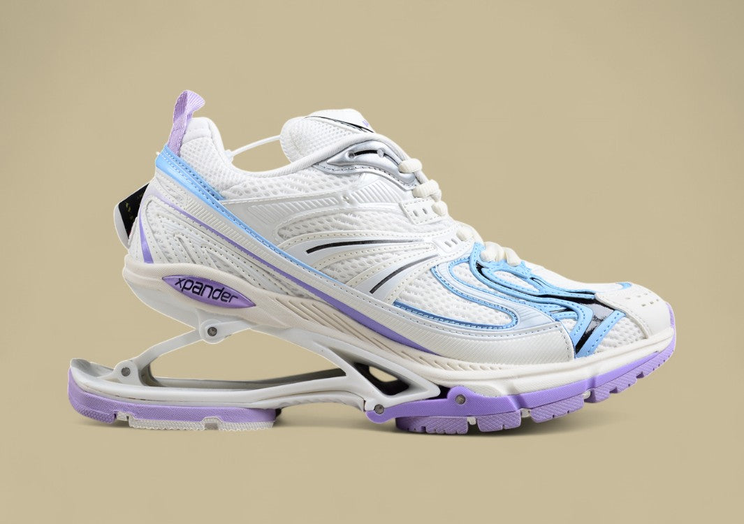 Balenciaga White and Purple Xpander Sneaker