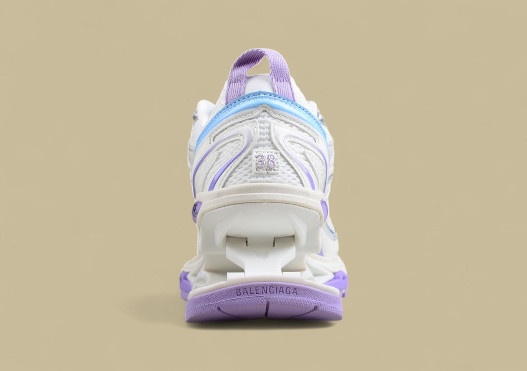 Balenciaga White and Purple Xpander Sneaker