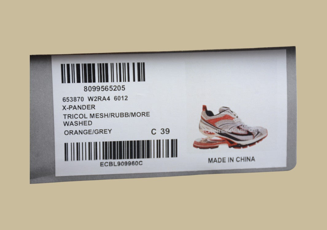 Balenciaga X-Pander 6.0 Retro Slingshot Shoes Gray Orange