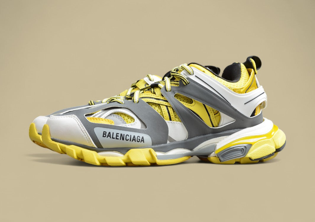 Balenciaga Yellow & Grey Tech Runner Sneaker