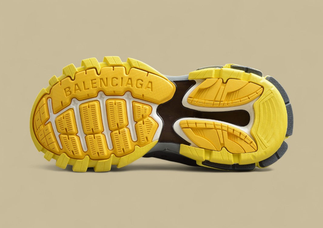 Balenciaga Yellow & Grey Tech Runner Sneaker