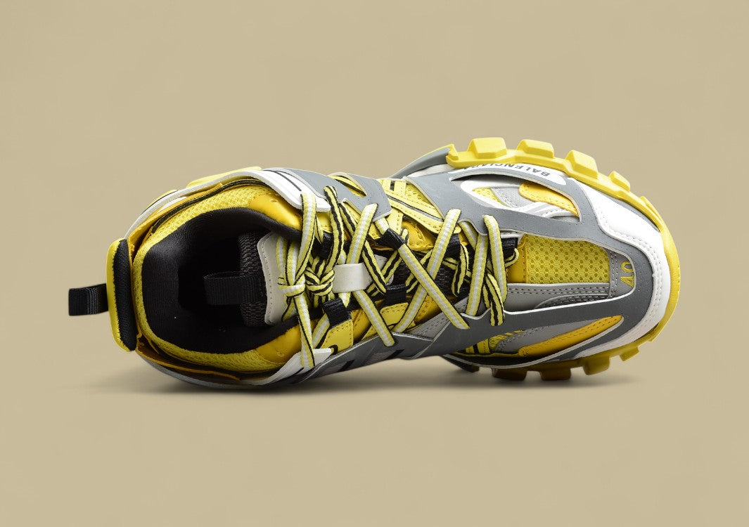 Balenciaga Yellow & Grey Tech Runner Sneaker