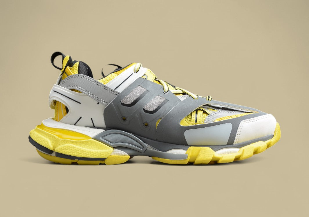 Balenciaga Yellow & Grey Tech Runner Sneaker