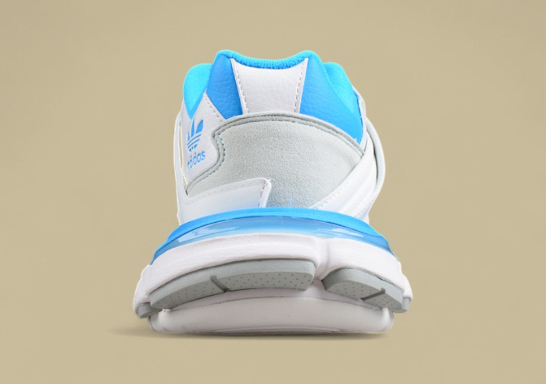 Balenciaga x Adidas Track Sneaker in White and Blue
