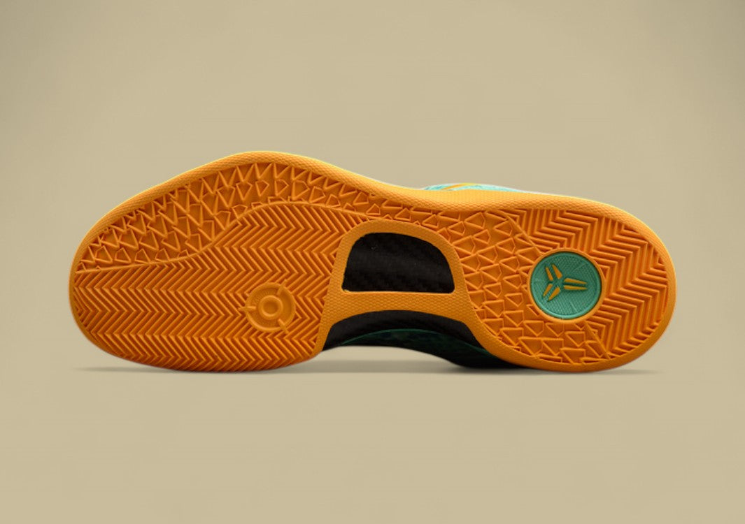 Basketball Shoes Kobe 8 System Green Glow/Laser Orange-Mineral Teal