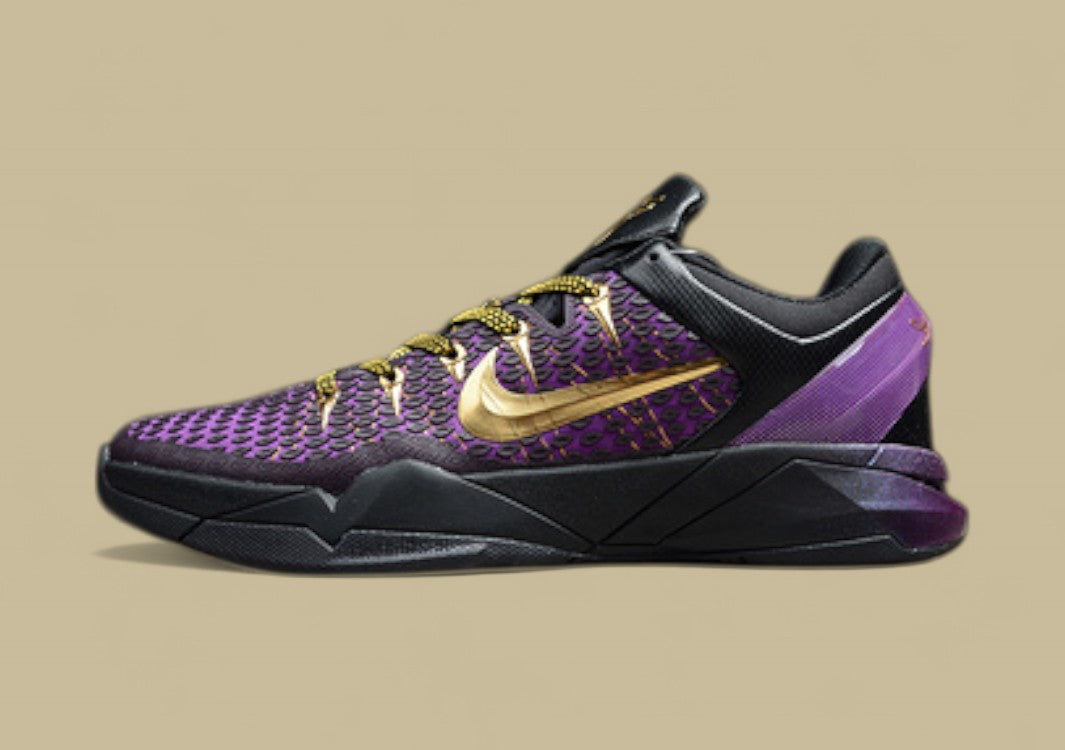 Basketball Shoes Original Quality Zoom Kobe 7 Black/Purple-Gold