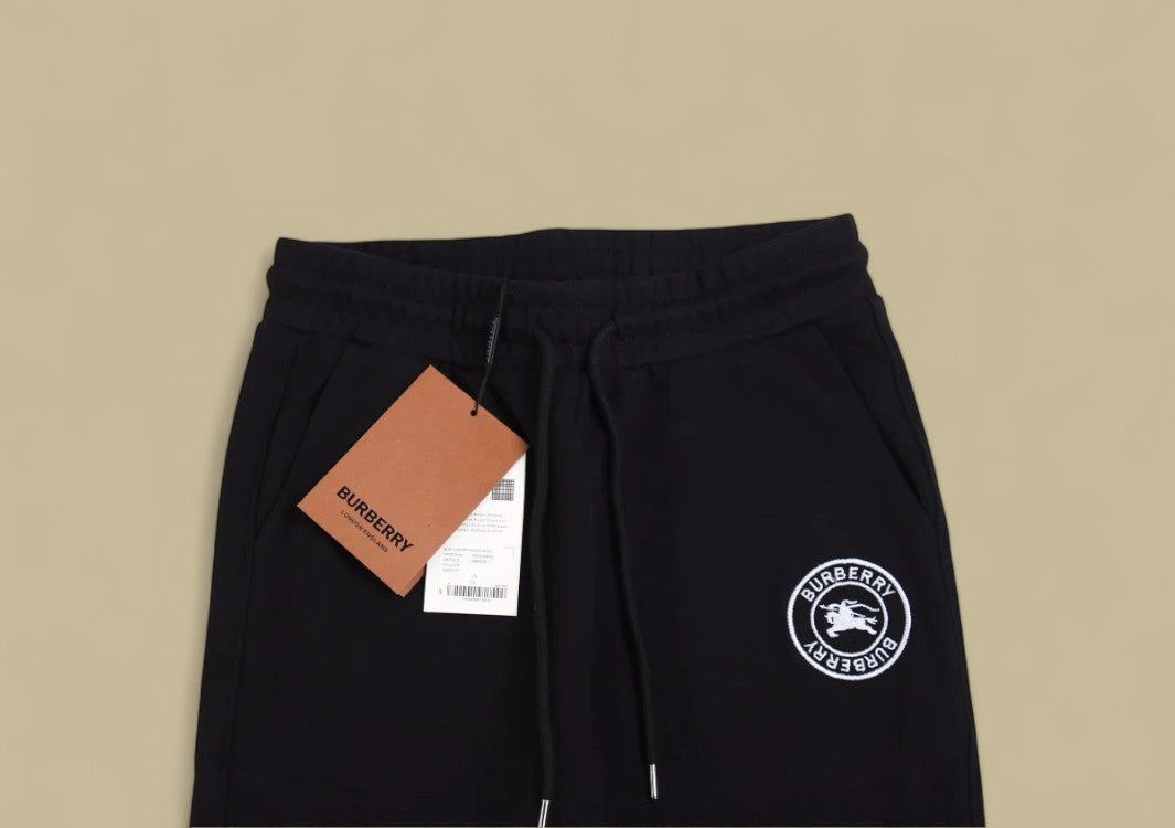 Burberry 23FW Circle Warhorse Logo Sweatpants – Black