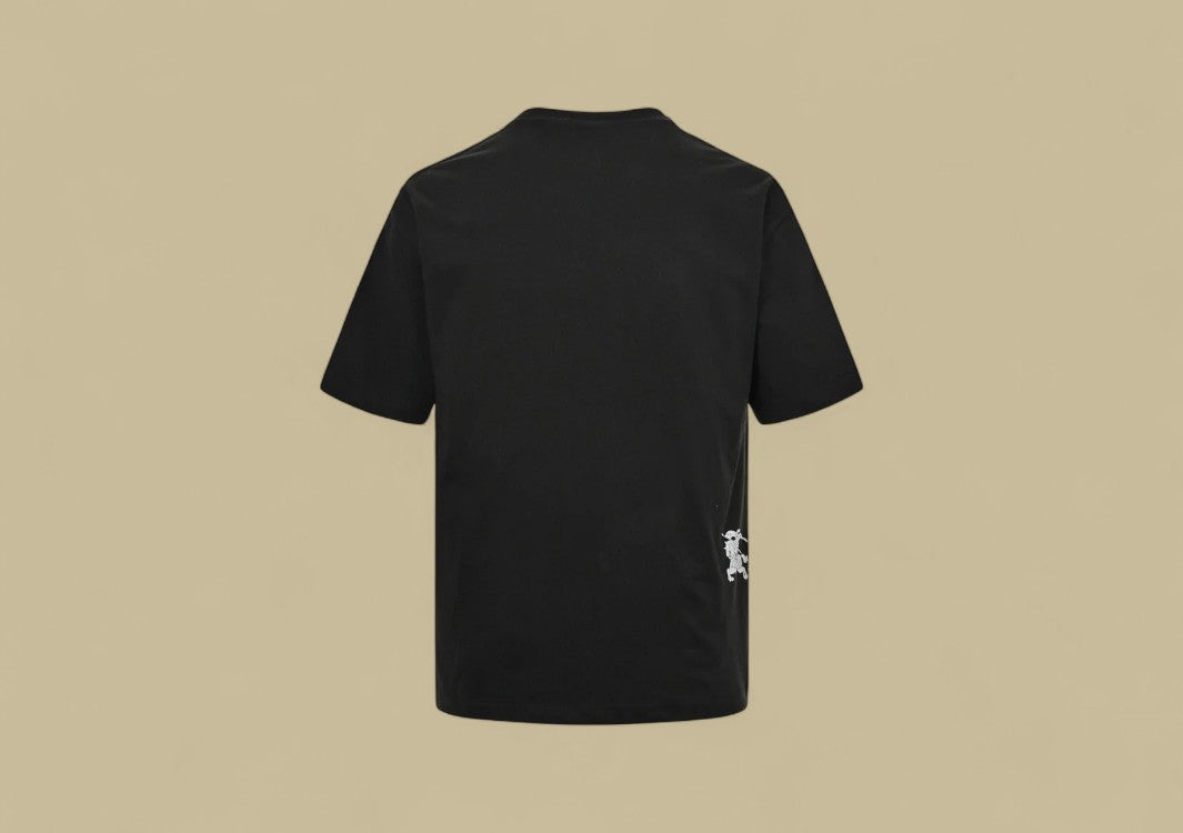 Burberry 24SS Backside Waist Warhorse Logo T-Shirt – Black