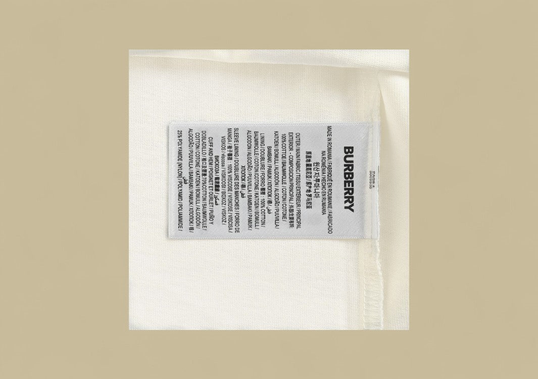 Burberry 24SS Backside Waist Warhorse Logo T-Shirt – Off-White