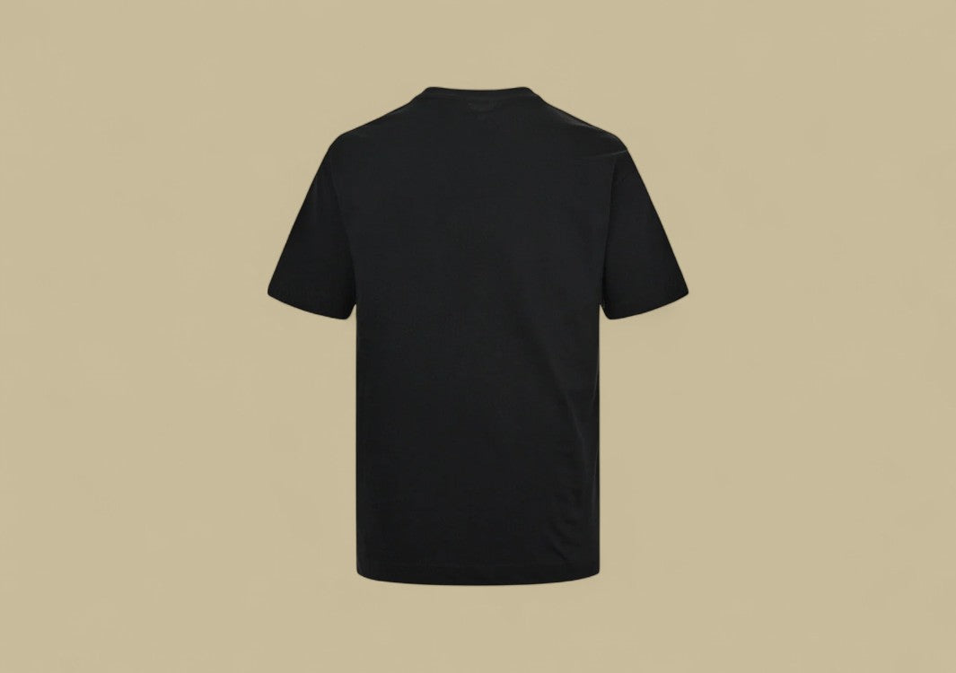 Burberry 24SS Chest Small Embroidery Knight Warhorse Logo T-Shirt – Black with Blue Detail