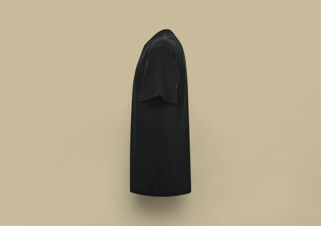 Burberry 24SS Chest Small Embroidery Knight Warhorse Logo T-Shirt – Black with Blue Detail