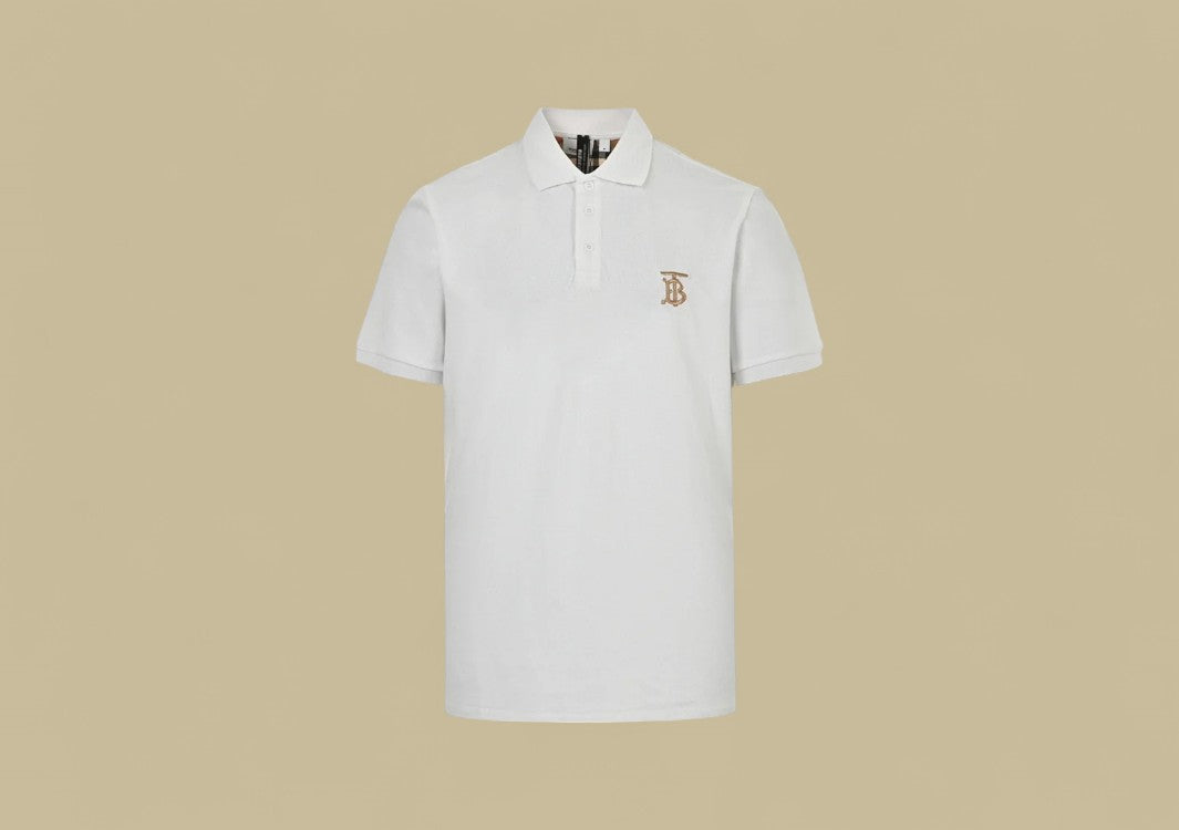 Burberry 24SS Chest TB Embroidery Logo Polo Shirt – White