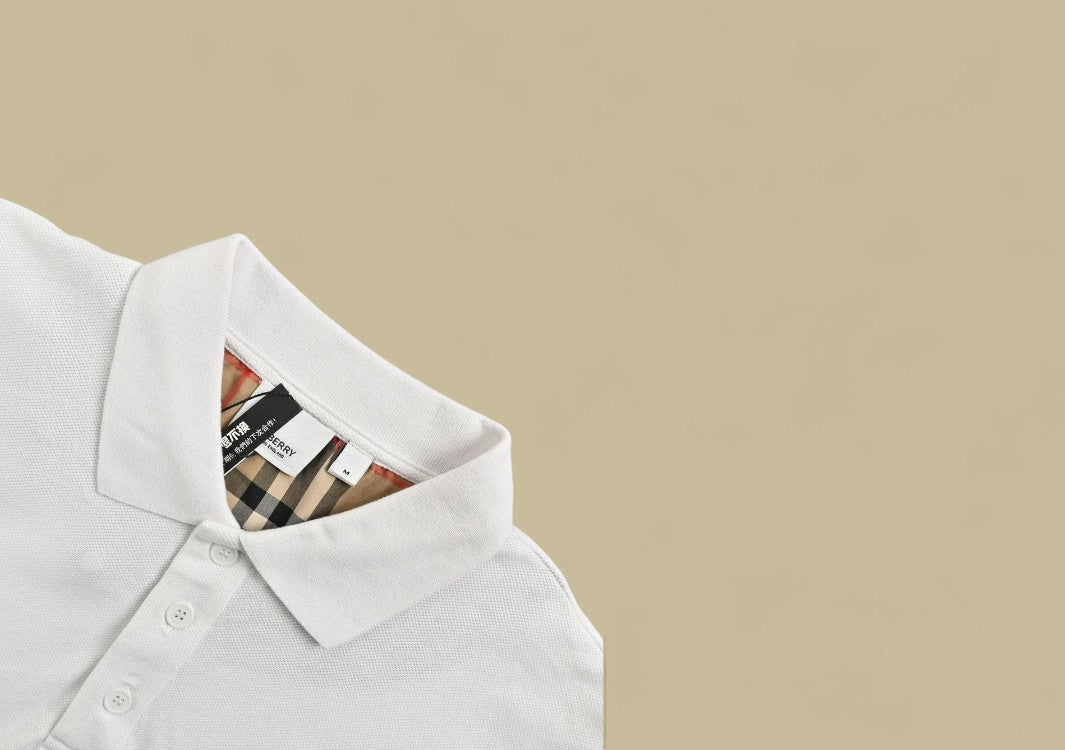 Burberry 24SS Chest TB Embroidery Logo Polo Shirt – White