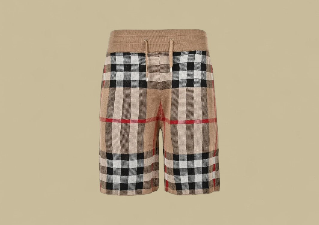 Burberry 24SS Classic Big Check Knit Shorts – Archive Beige
