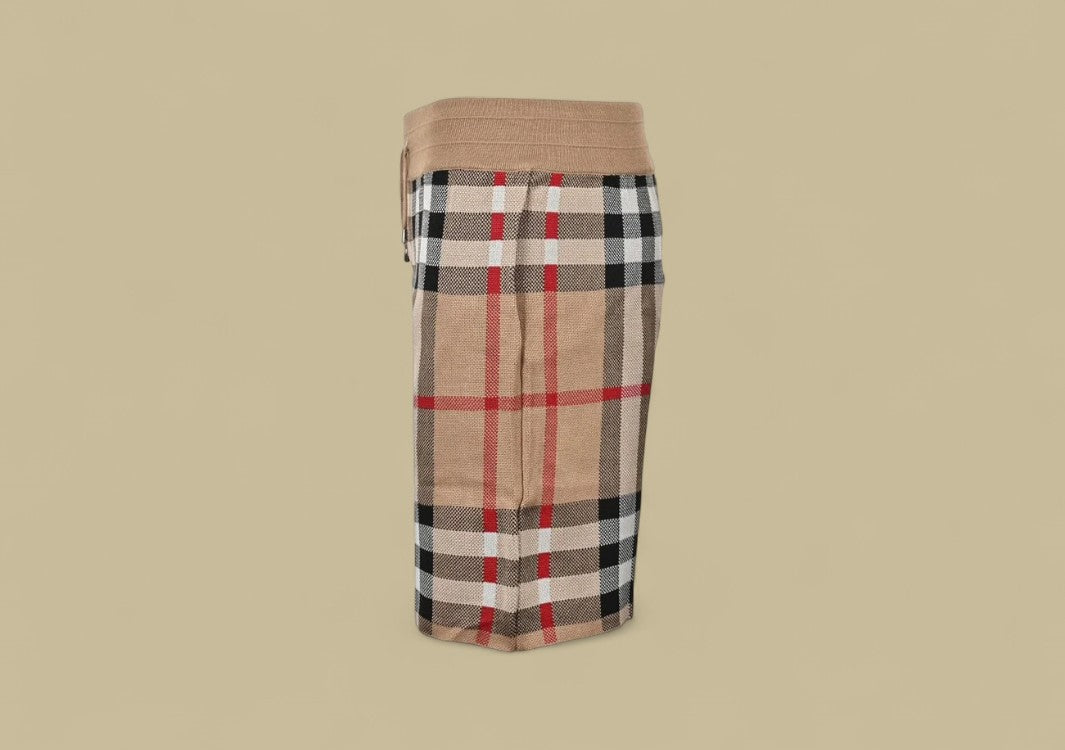 Burberry 24SS Classic Big Check Knit Shorts – Archive Beige