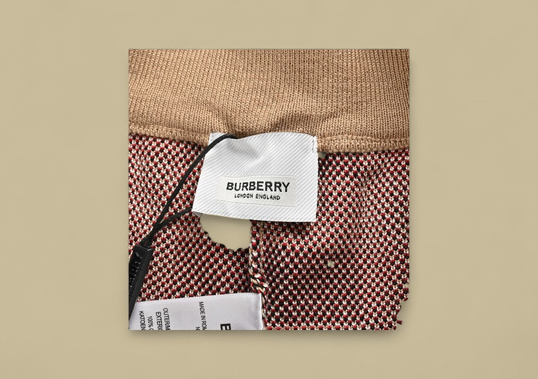 Burberry 24SS Classic Big Check Knit Shorts – Archive Beige