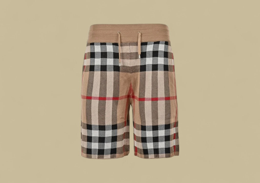Burberry 24SS Classic Big Check Knit Shorts – Archive Beige