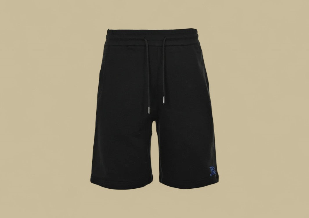 Burberry 24SS Knight Warhorse Logo Contrast Detail Shorts – Black & Blue