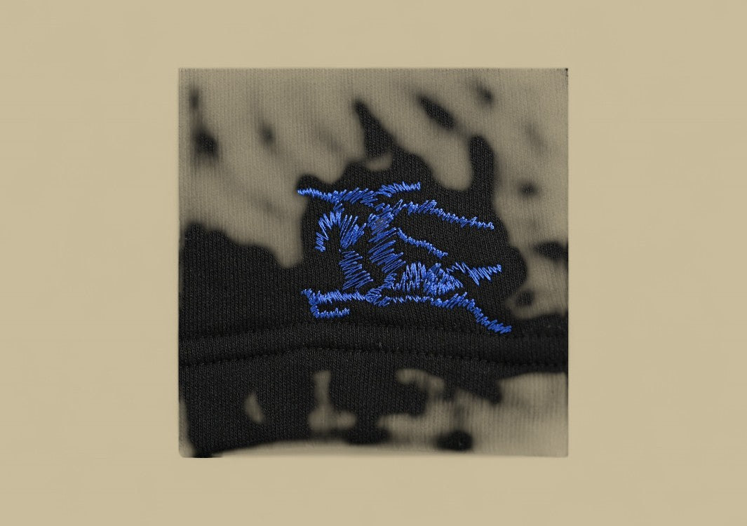 Burberry 24SS Knight Warhorse Logo Contrast Detail Shorts – Black & Blue