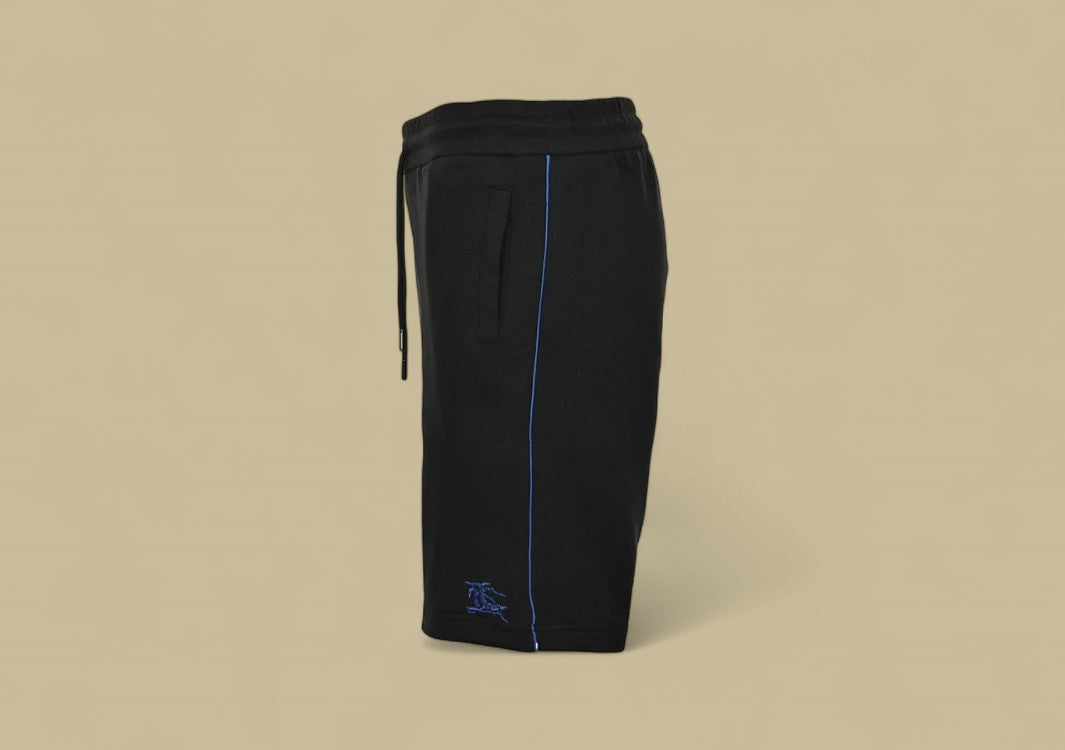 Burberry 24SS Knight Warhorse Logo Contrast Detail Shorts – Black & Blue